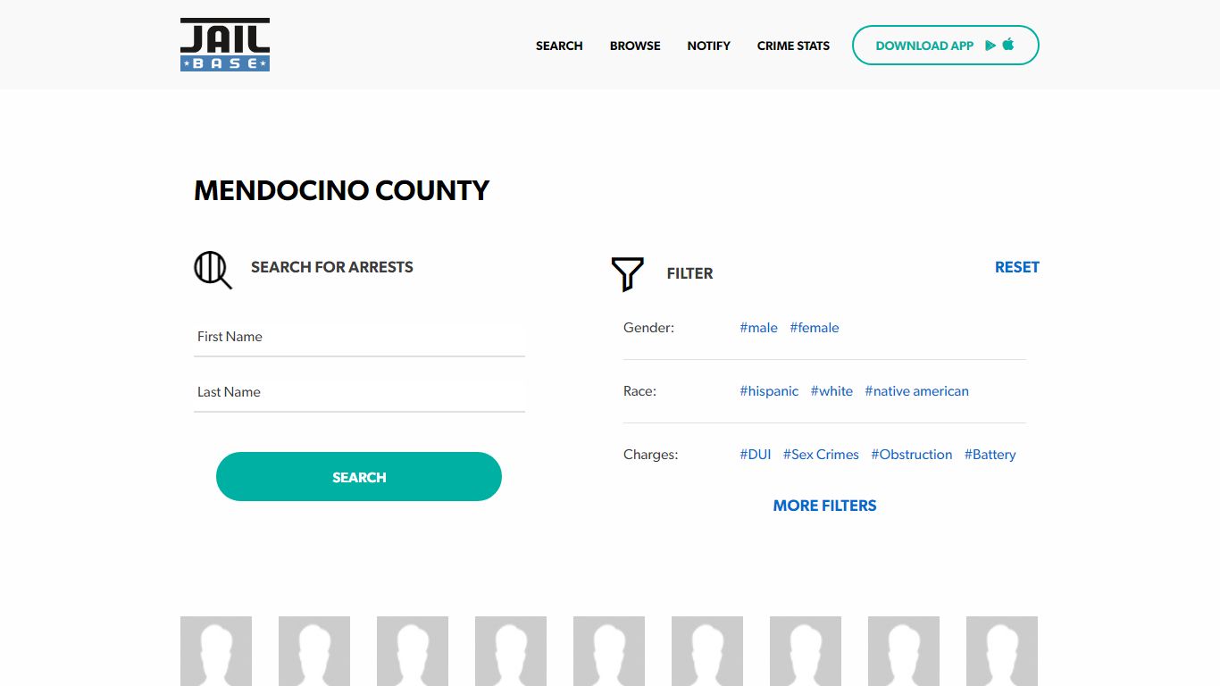 Mendocino County Jail Inmate Search and Mugshots | JailBase